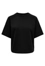 Image of OFELIA SS RAGLAN SWEATSHIRT in black, by brand ONLY