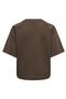 Back image of the Ofelia ss raglan sweatshirt in brown, by brand Only