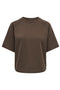 Front image of the Ofelia ss raglan sweatshirt in brown, by brand Only