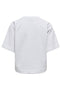 Back image of the Ofelia ss raglan sweatshirt in light grey, by brand Only