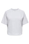 Front image of the Ofelia ss raglan sweatshirt in light grey, by brand Only