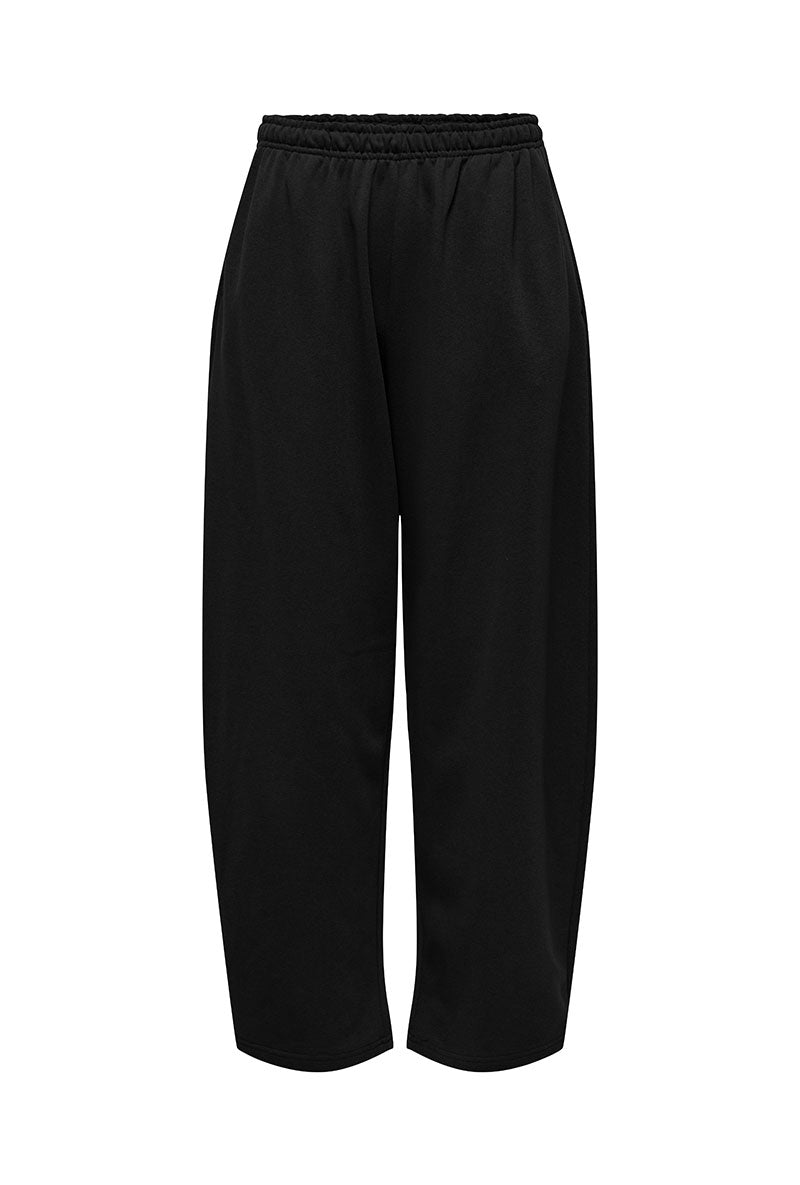 Front image of Ofelia sweatpants in black, by brand Only