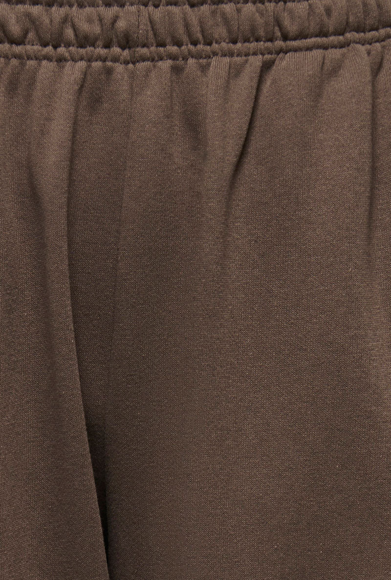 Detail image of Ofelia sweatpants in brown, by brand Only