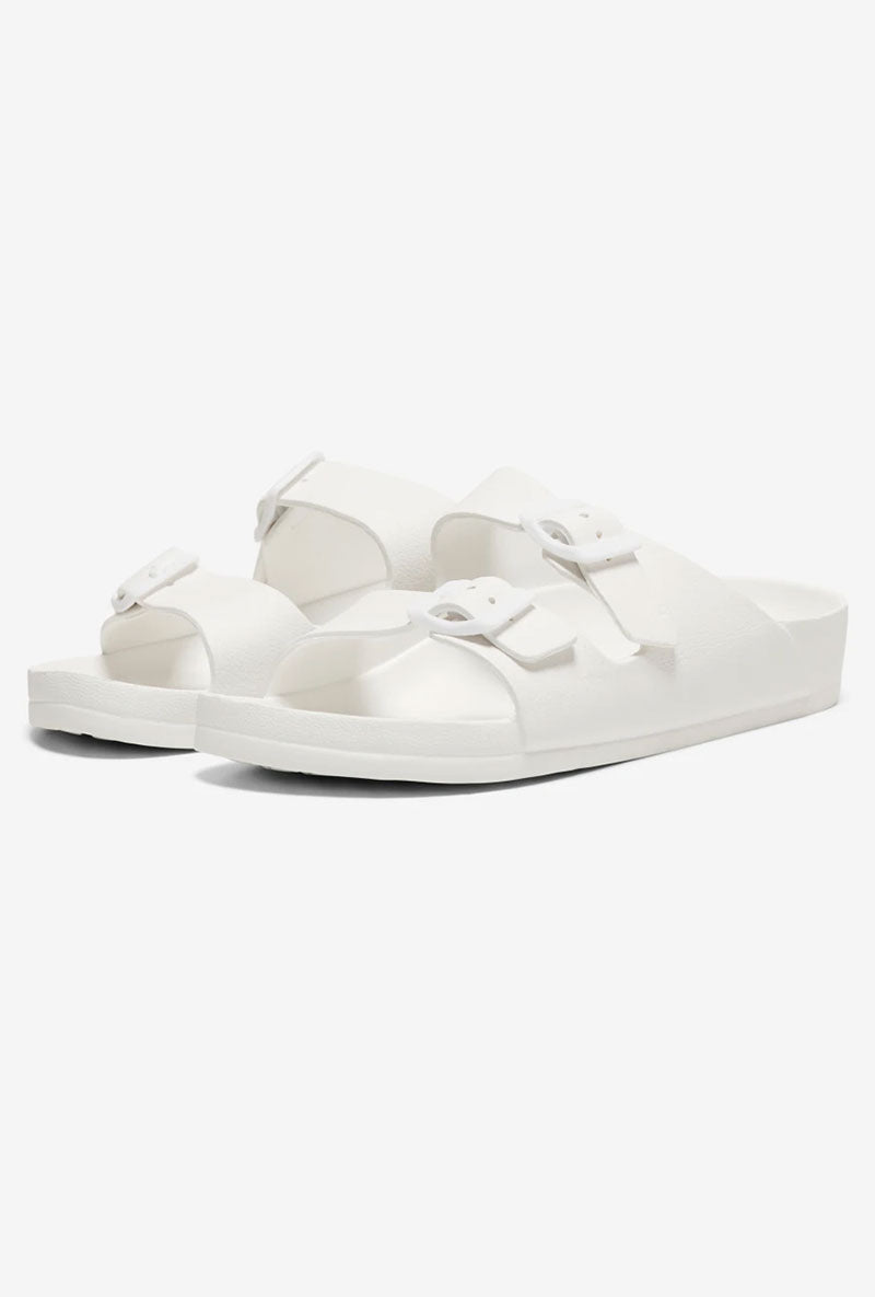 Front image of Cristy sandal in white, by brand Only