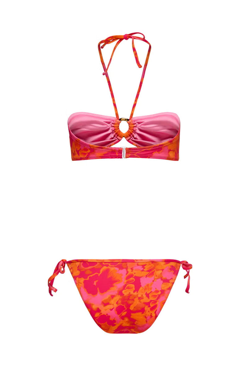 Back image of Julietta marseille bikini in pink, by brand Only