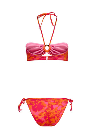 Back image of the Julietta marseille bikini in pink, by brand Only