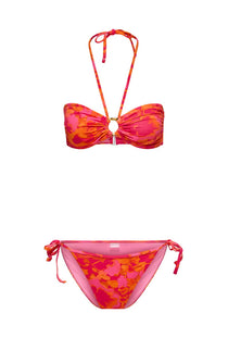 Front image of the Julietta marseille bikini in pink, by brand Only