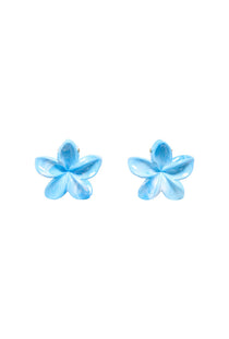 Front image of the Orchid 2 pk mini hair clip in blue, by brand Only