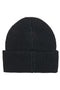 Back image of the Sara knit letter beanie in black, by brand Only