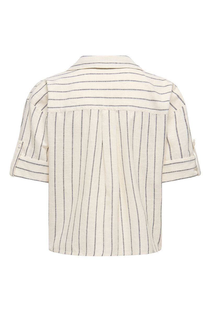 Back image of Tizana stripe s/s shirt in stripe, by brand Only