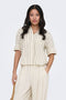 Front image of a model wearing Tizana stripe s/s shirt in stripe, by brand Only