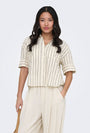 Image of TIZANA STRIPE S/S SHIRT in stripe, by brand ONLY