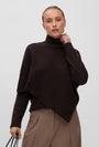 Image of CAMILA LS CAPE HIGNECK PULLOVER in chocolate, by brand VERO MODA