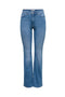 Front image of the Wauw hw flared jeans in denim, by brand Only