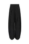 Front image of the Yasmine mw pleat barrel pant in black, by brand Only