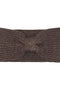 Front detail image of the Zenna headband in brown, by brand Only