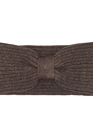 Front detail image of the Zenna headband in brown, by brand Only