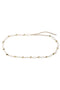 Front image of the Aida chain waist belt in gold, by brand Vero moda