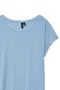 Detail image of the Ava plain ss top in blue, by brand Vero moda