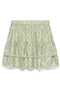 Front image of Bliss h/w short detail skirt in green, by brand Vero moda