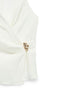 Detail image of the Kenia halterneck top in off white, by brand Vero moda