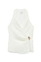 Front image of Kenia halterneck top in off white, by brand Vero moda