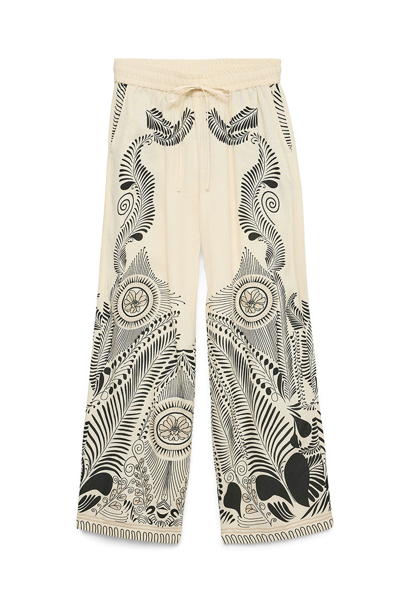Front image of Lalita zola hw wide pant in beige, by brand Vero moda