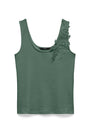 Image of LAYLA SS U NECK TOP in green, by brand VERO MODA