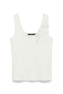 Image of LAYLA SS U NECK TOP in white, by brand VERO MODA