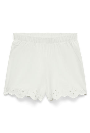 Front image of Louise hw shorts in white, by brand Vero moda
