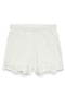 Front image of Louise hw shorts in white, by brand Vero moda