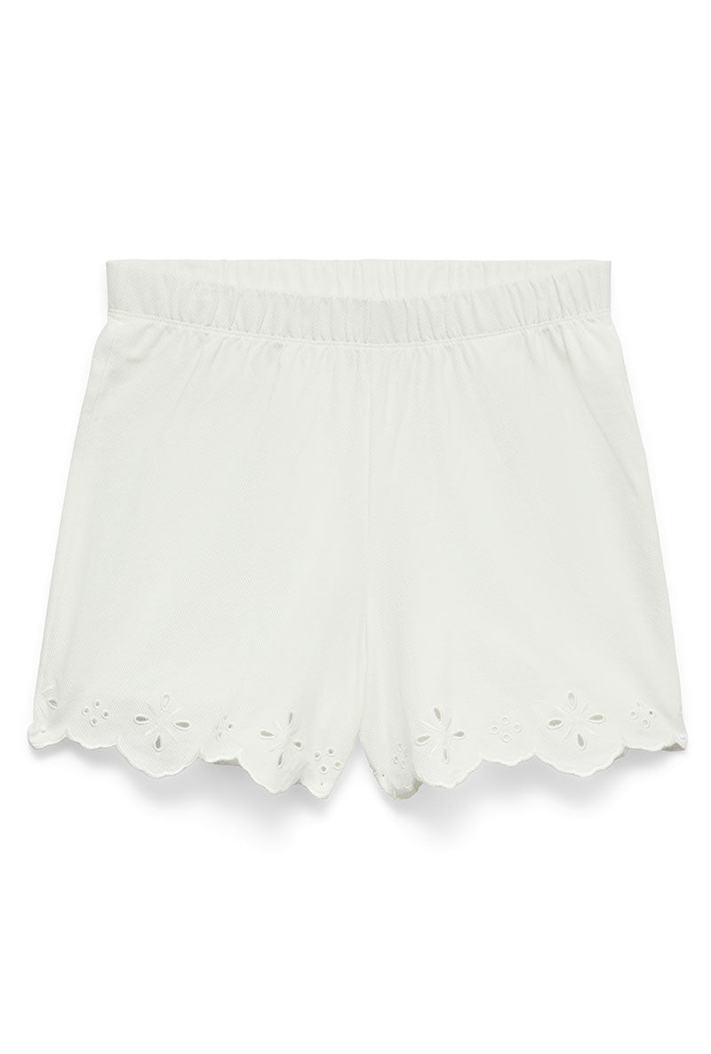 Front image of Louise hw shorts in white, by brand Vero moda
