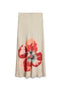 Front image of Reba hibisca hw skirt in beige, by brand Vero moda