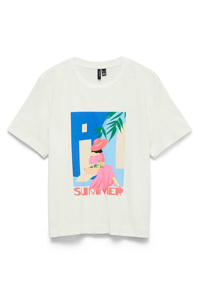 Front image of Salli mette ss t in mul3, by brand Vero moda