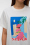 Front image of a model wearing the Salli mette ss t in mul3, by brand Vero moda