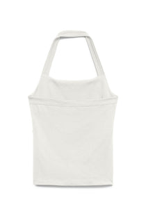 Back image of the Valerie halterneck top in white, by brand Vero moda