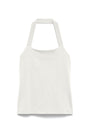 Image of VALERIE HALTERNECK TOP in white, by brand VERO MODA