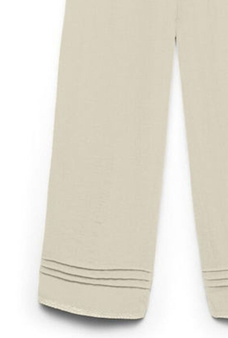 Detail image of Alise mw ankle pant in beige, by brand Vero moda