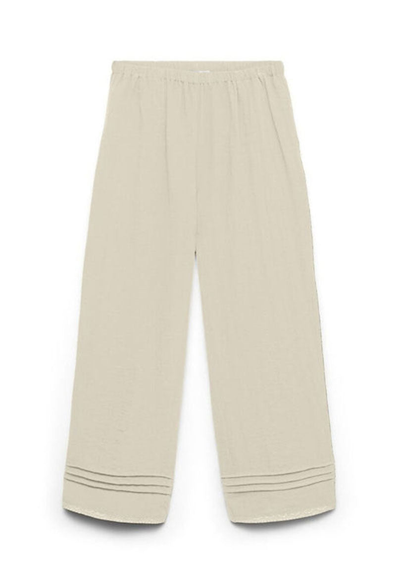 Front image of Alise mw ankle pant in beige, by brand Vero moda