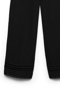 Detail image of the Alise mw ankle pant in black, by brand Vero moda