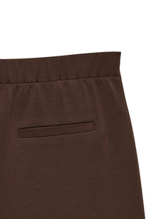 Back image of the Bellis mw straight pants in chocolate, by brand Vero moda