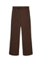 Front image of Bellis mw straight pants in chocolate, by brand Vero moda