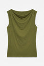 Image of CARA SL BOATNECK TOP in olive, by brand VERO MODA