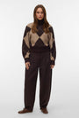 Image of DARLA LS ROLLNECK PULLOVER in chocolate, by brand VERO MODA