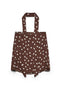 Back image of the Elisa scarf tube top in chocolate, by brand Vero moda