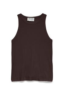 Front image of the Irina oneck tank top in black, by brand Vero moda