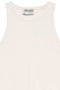 Detail image of the Irina oneck tank top in white, by brand Vero moda