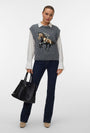 Image of MARIANNA SL ONECK VEST in dark grey, by brand VERO MODA