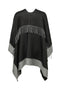 Back image of the Sika poncho in black, by brand Vero moda