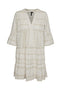 Front image of the Dicthe 3/4 tunic in stone, by brand Vero moda
